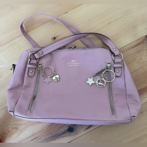 Rare Juicy Couture Pink Charm Y2K Elle Woods Medium Sized Purse/Satchel - Picture 2 of 15